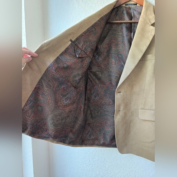 Ralph Lauren Men’s Suede Jacket blazer Size Large - Picture 7 of 11